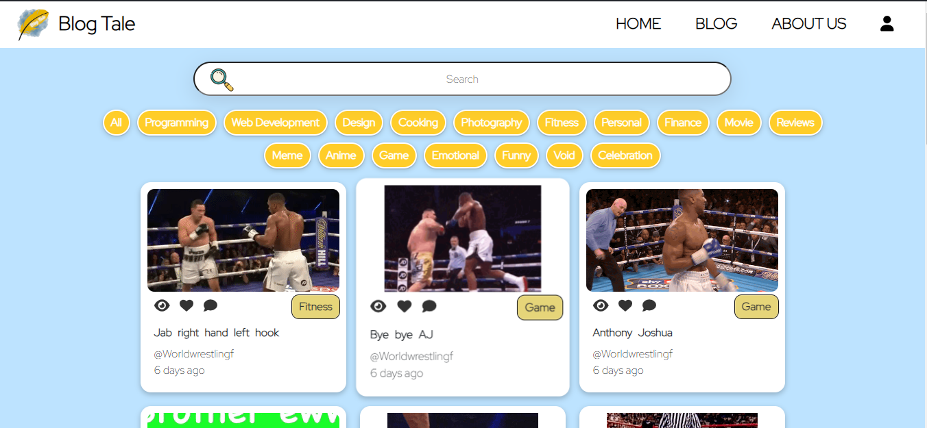 BlogTale screenshot