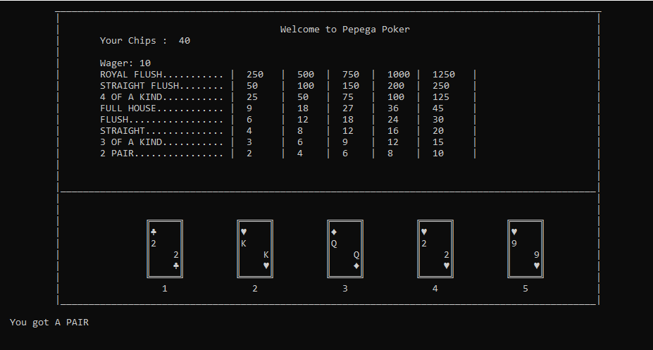 Video Poker screenshot